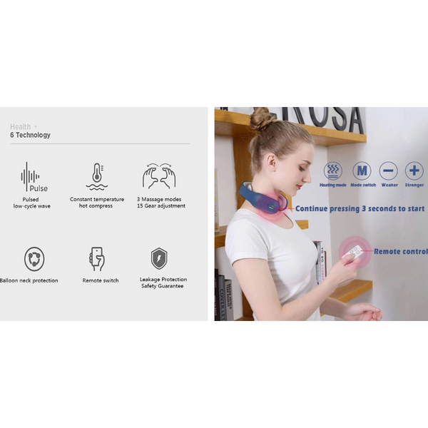 intelligent Neck Massager, Pulse Heating Physical Therapy