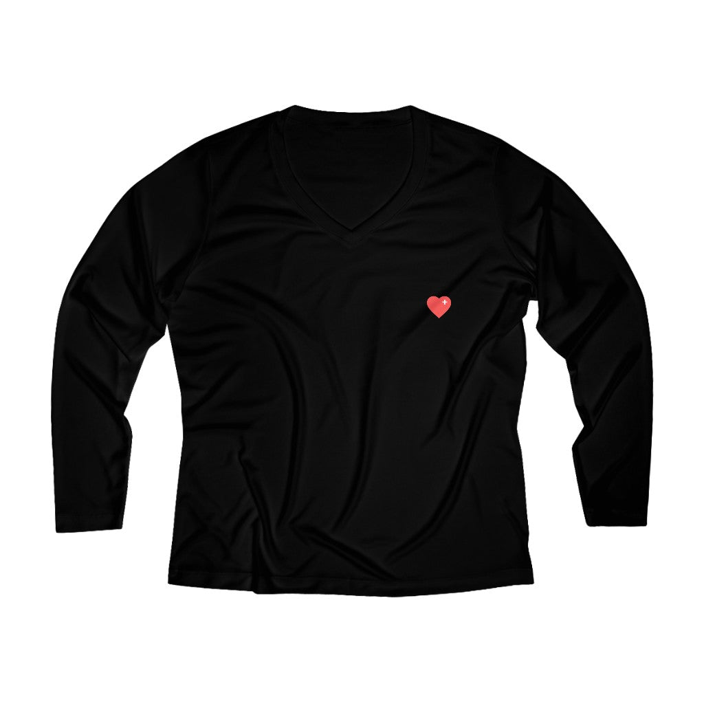 Women's Long Sleeve Performance V-neck Tee